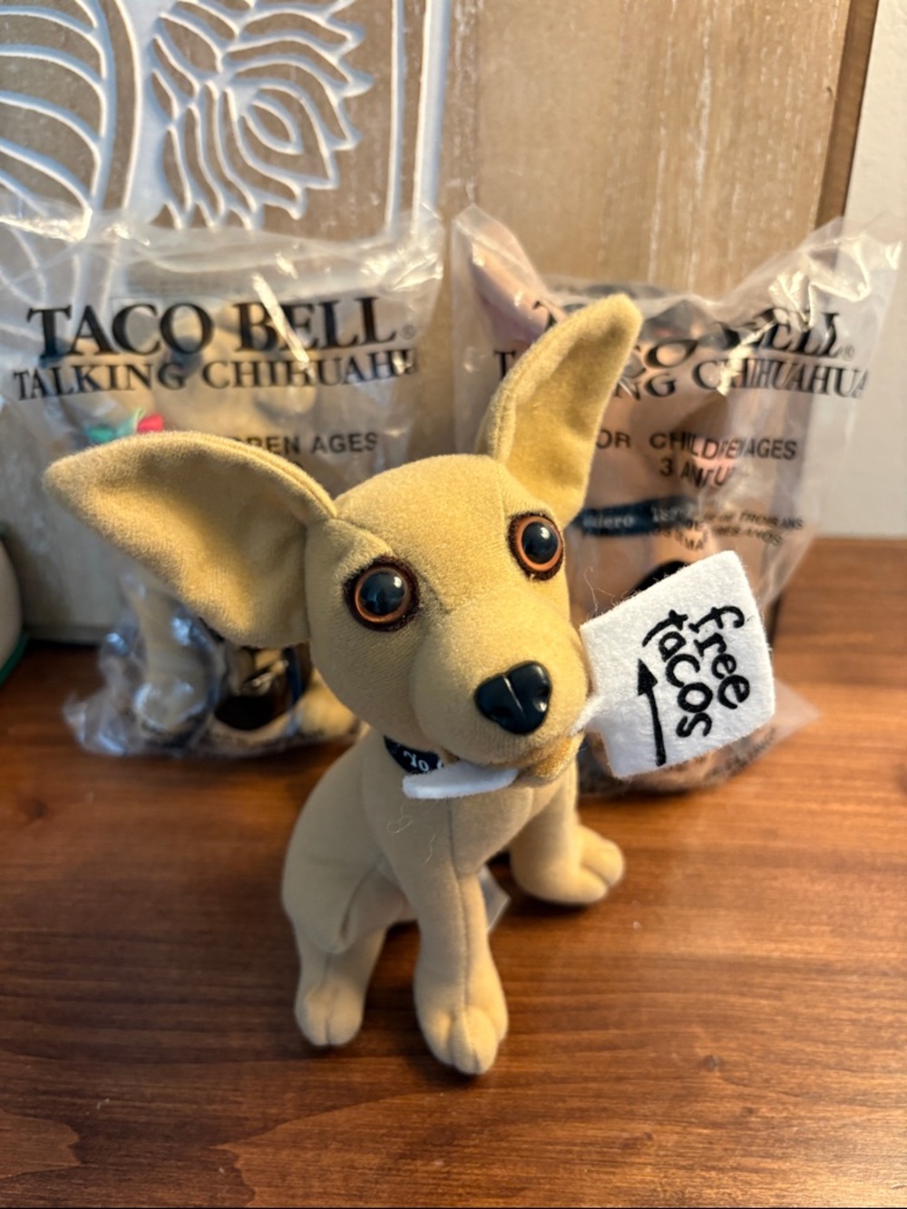 1999 TACO BELL Talking Chihuahua Plushies